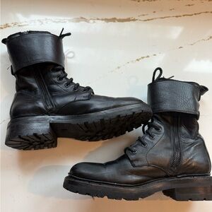 women’s FRYE combat boots size 6